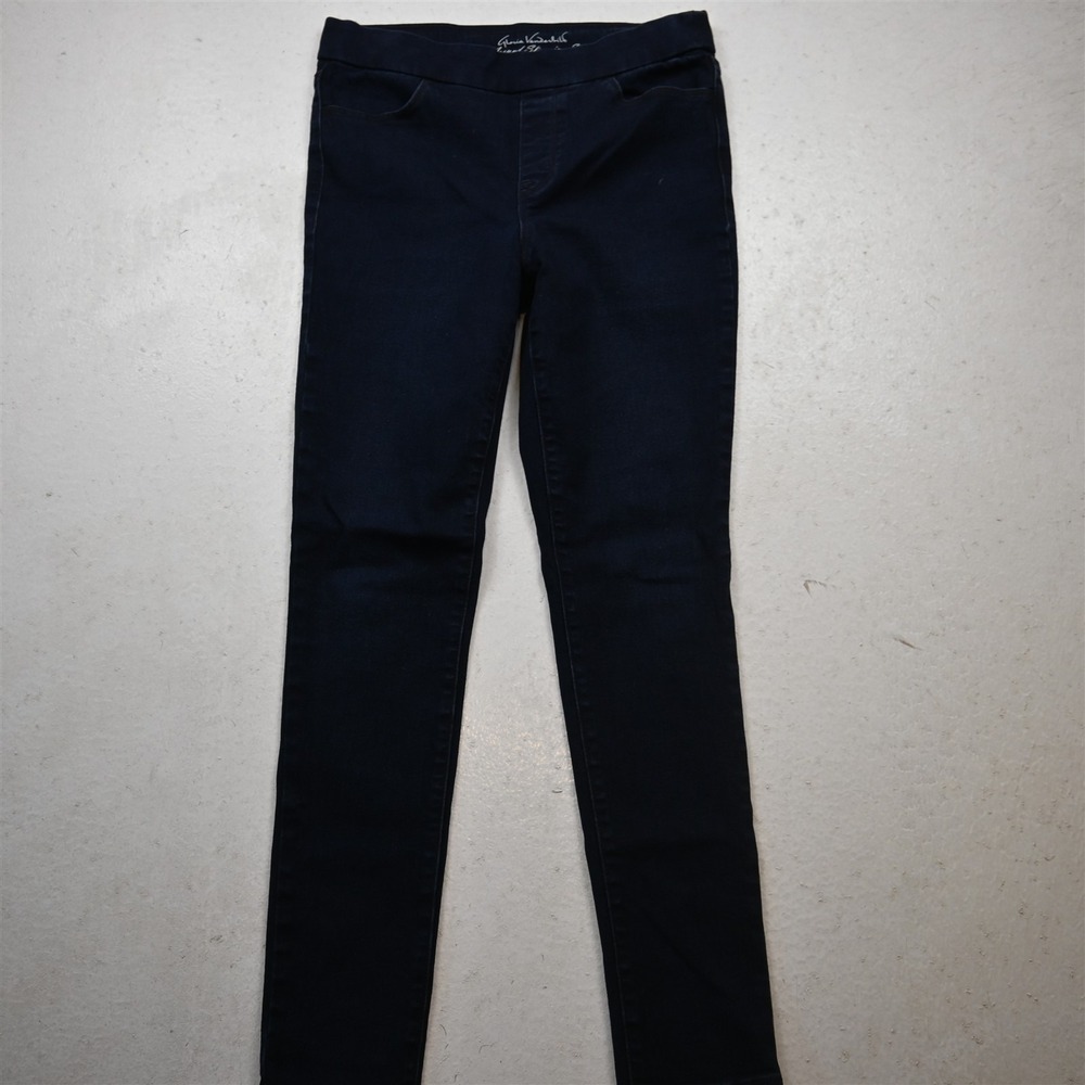 Gloria Vanderbilt 8 Pull On Skinny Rinse Stretch Denim Womens Jeans